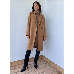 Aritzia Stedman Camel Coat, Size S